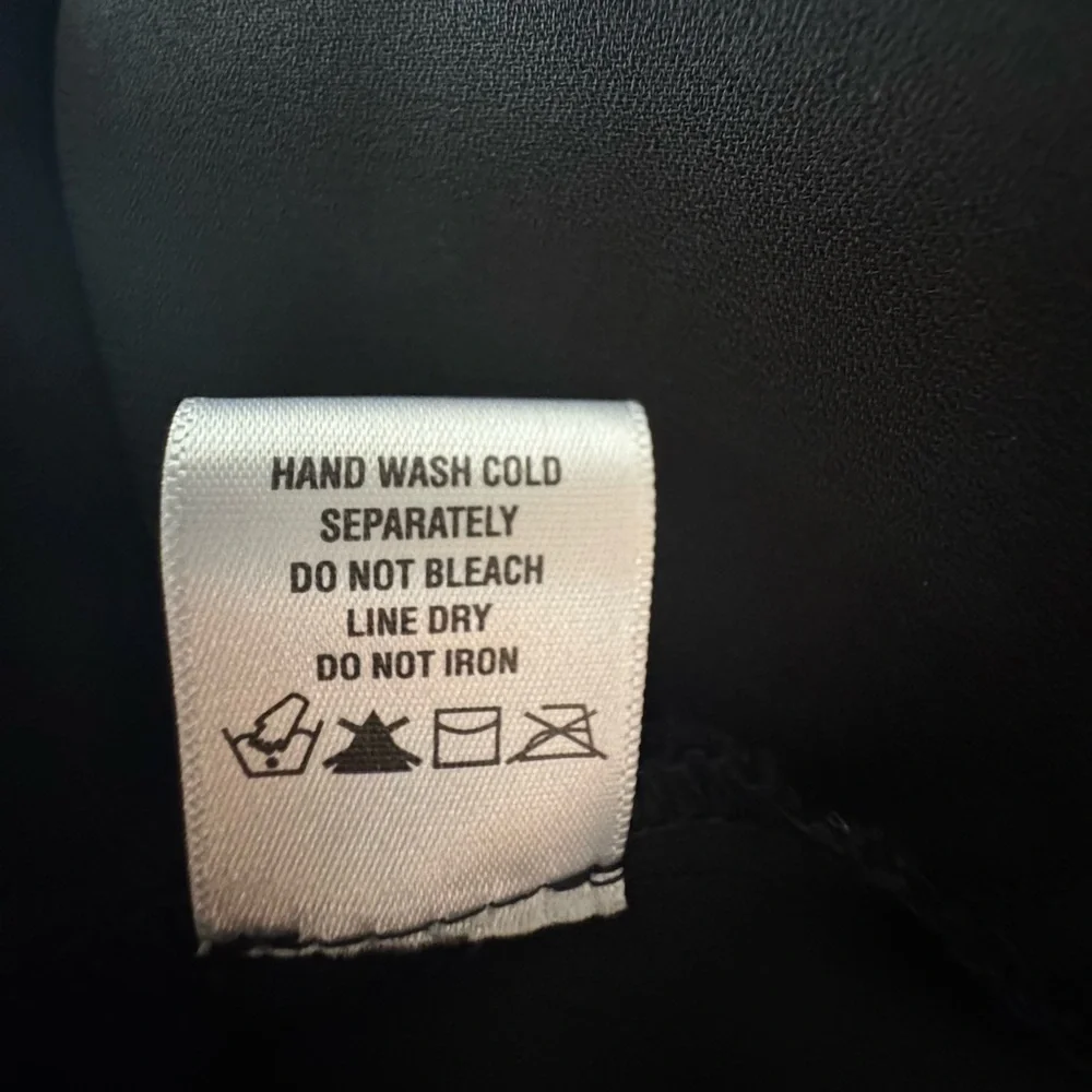 MSK Black Chiffon Dot Pattern Maxi Dress - Size XL - EUC - Only Worn Once - Picture 10 of 10